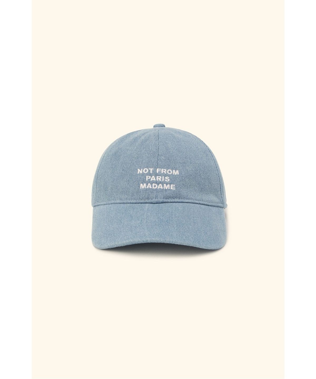 드롤드무슈(DROLE DE MONSIEUR) Denim Slogan Cap D4RAW26107BUX