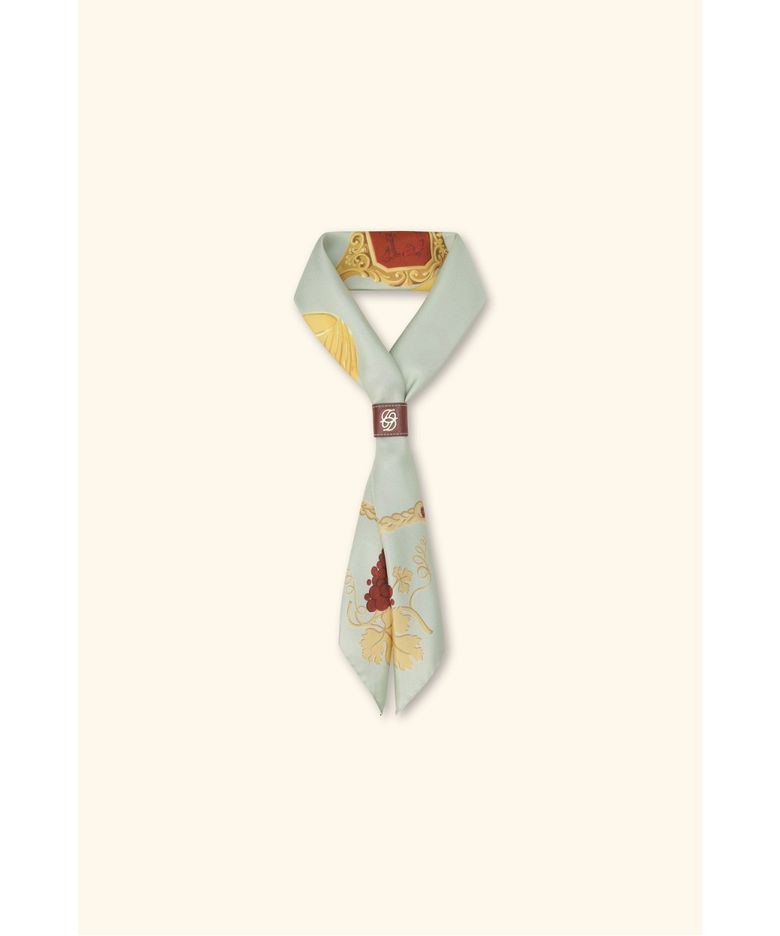 Bandana print rings silk D4AJW26105GRL