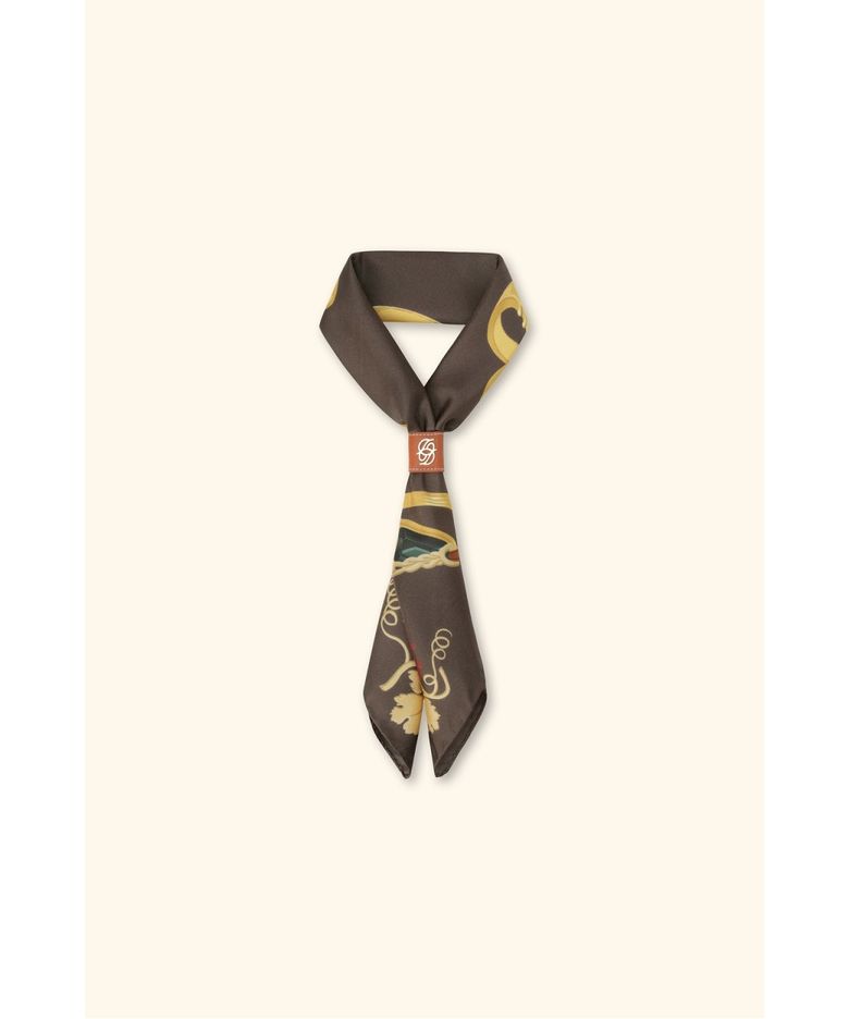 Bandana print rings silk D4AJW26105BRX