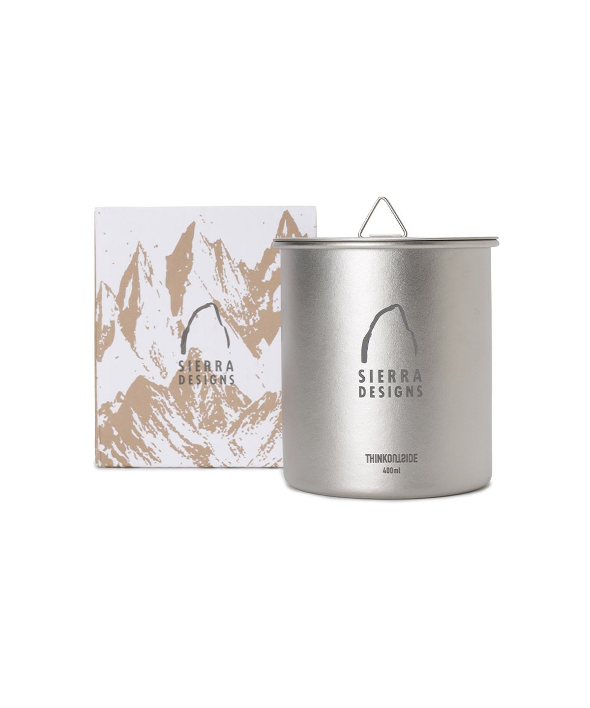 시에라디자인(SIERRA DESIGNS) 모조 티타늄 싱글 머그 400 SILVER