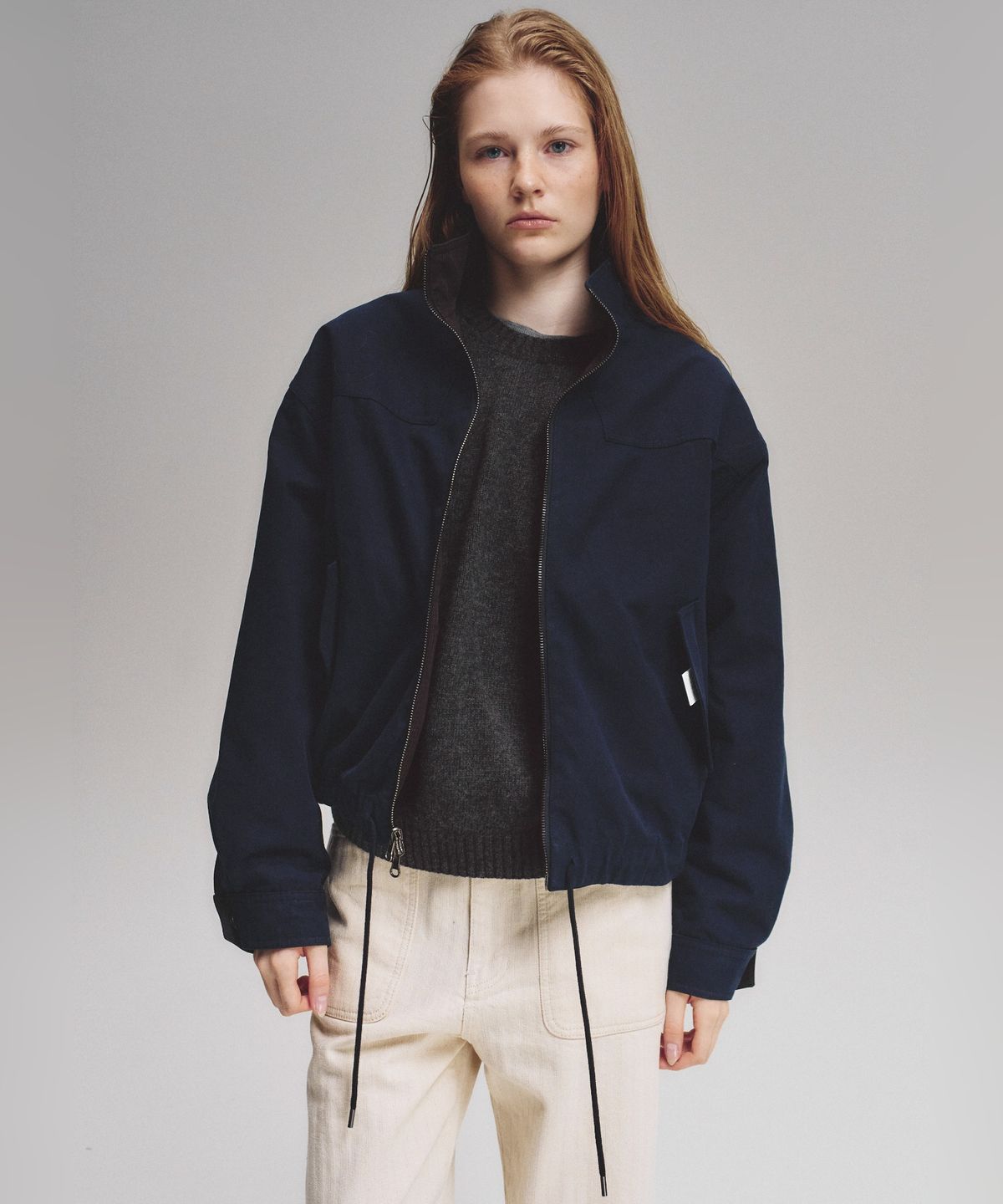 블루브릭(BLUEBRICK) Reversible blouson (navy)