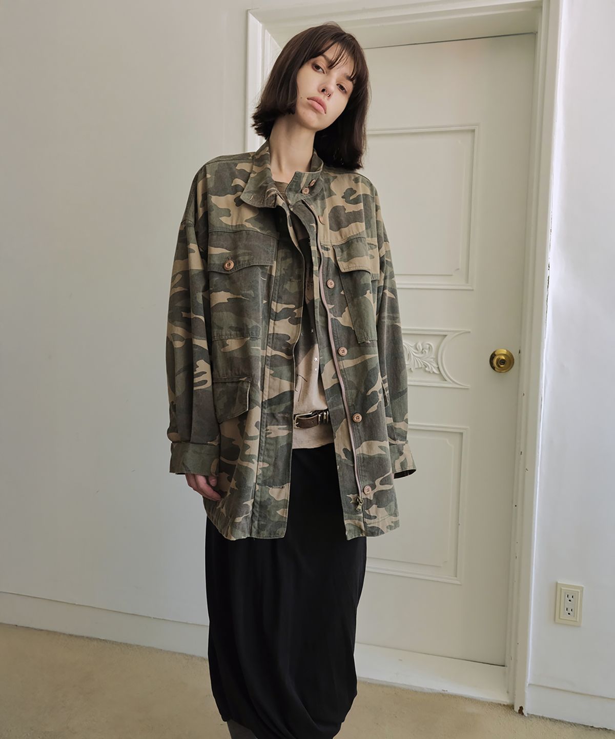 더블유케이엔디 프로젝트(WKND PROJECT) FADED CAMO FIELD JACKET