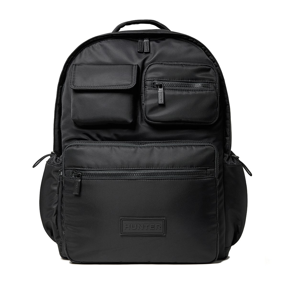 헌터(HUNTER) [UNISEX] 멀티 포켓 라지 백팩 - 블랙 HFUA701BBPBLK