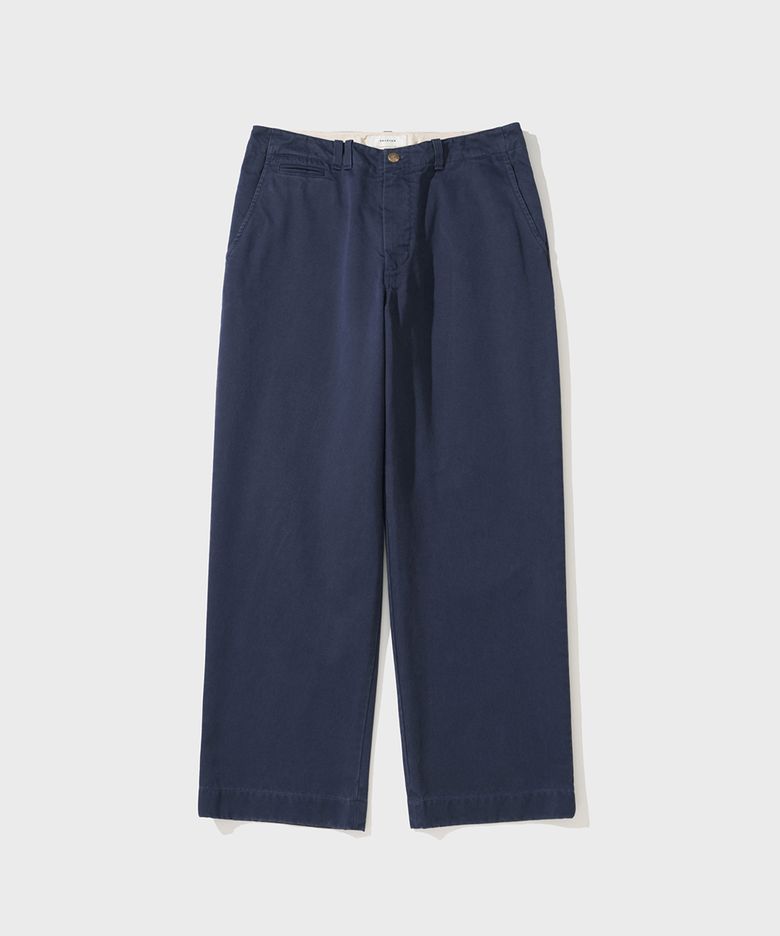LEON WIDE CHINO PANTS (BLUE)