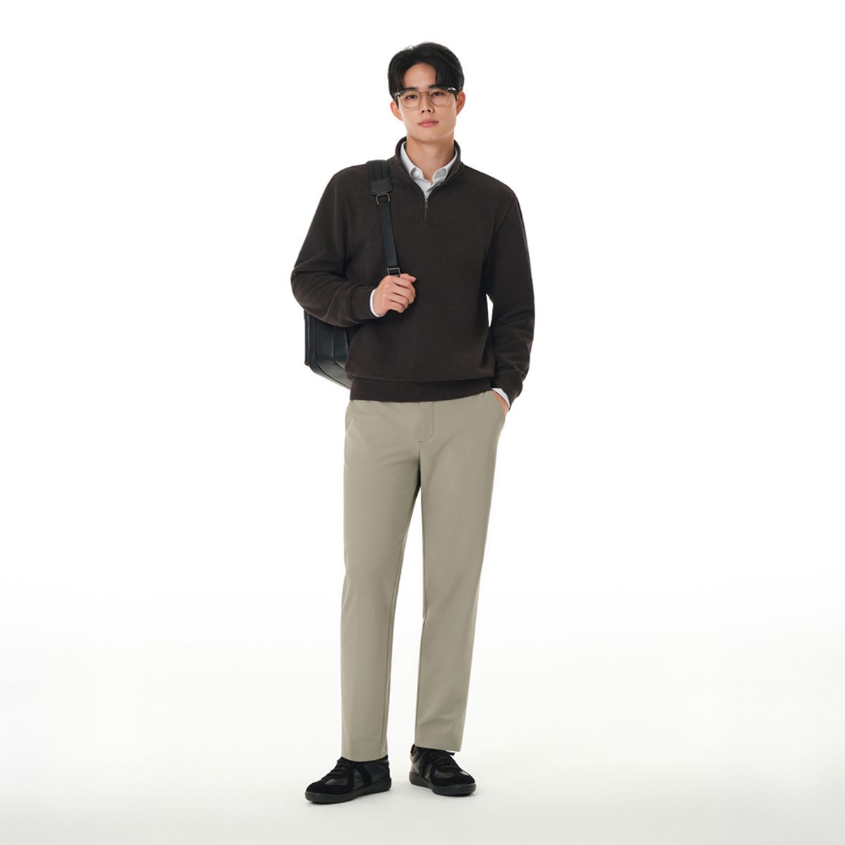 안다르(ANDAR) [풀스택] 에어스트 맨즈 기모 테이퍼드핏 슬랙스