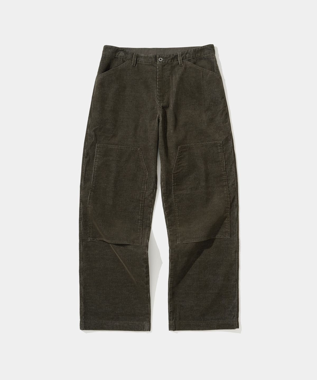 유니폼브릿지(UNIFORM BRIDGE) corduroy double knee pants olive