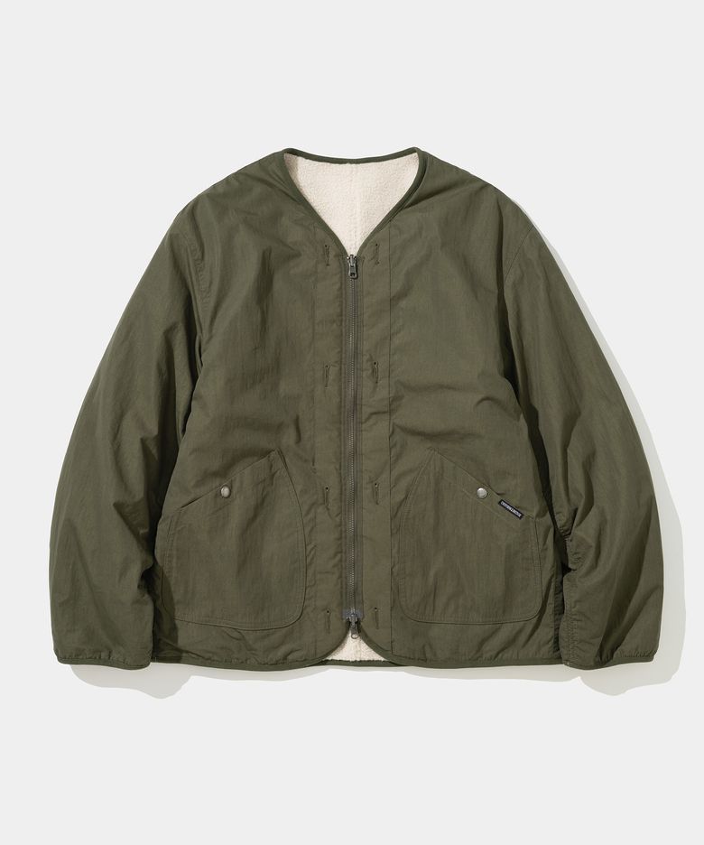 reversible liner jacket olive