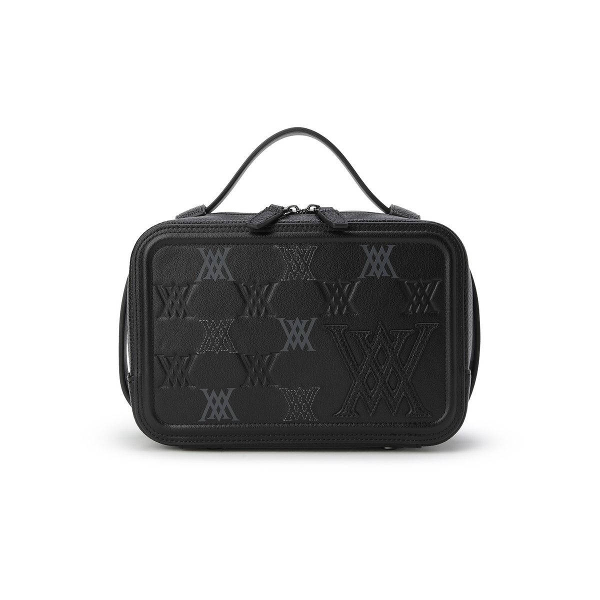 어뉴골프(ANEW GOLF) UNI LOGO STITCH SQUARE POUCH_BK