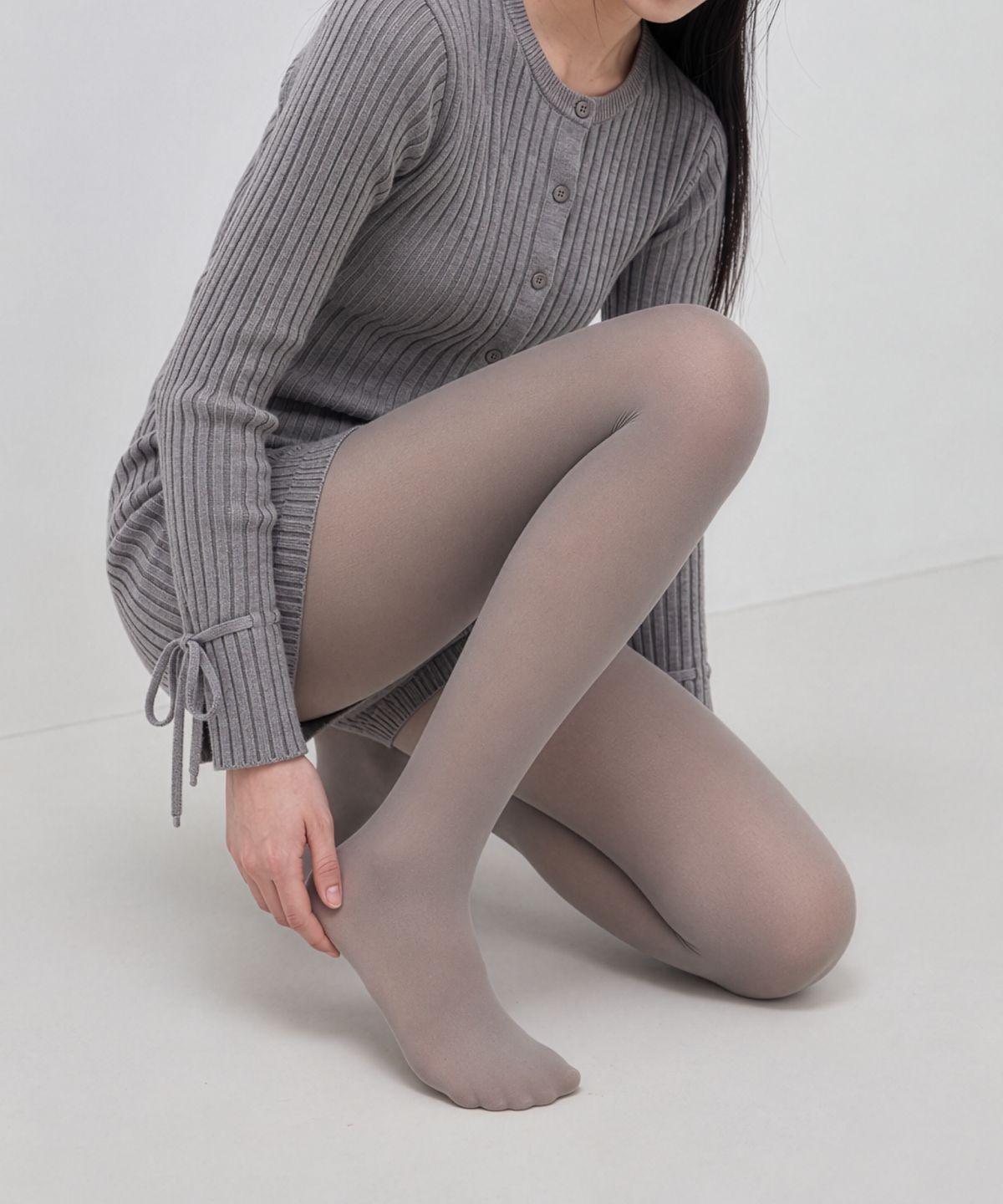 라크네(LAKNE) 90 데니아 쉬어 슬릭 시스루 착시 스타킹 3colors