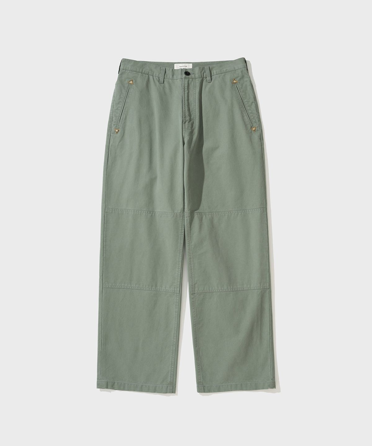 셔터(SHIRTER) COTTON DRILL DOUBLE KNEE PANTS (OLIVE)