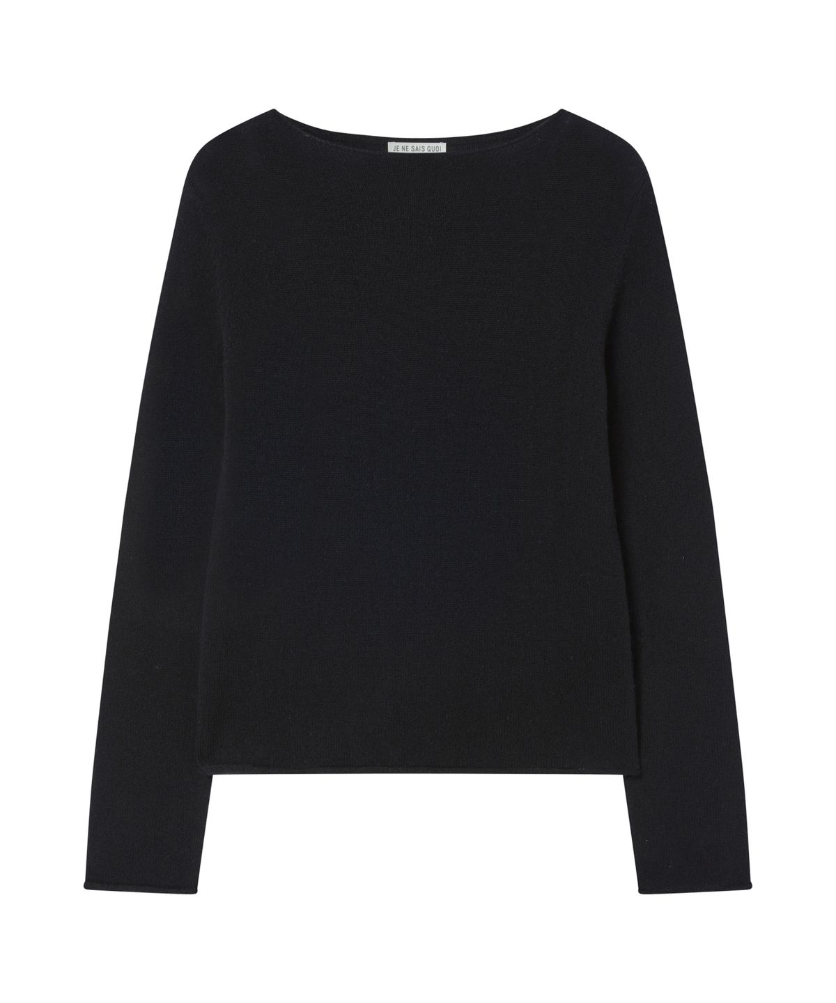 주느세콰(JE NE SAIS QUOI) [10 cashmere] 시어 크루넥 캐시미어 니트_블랙