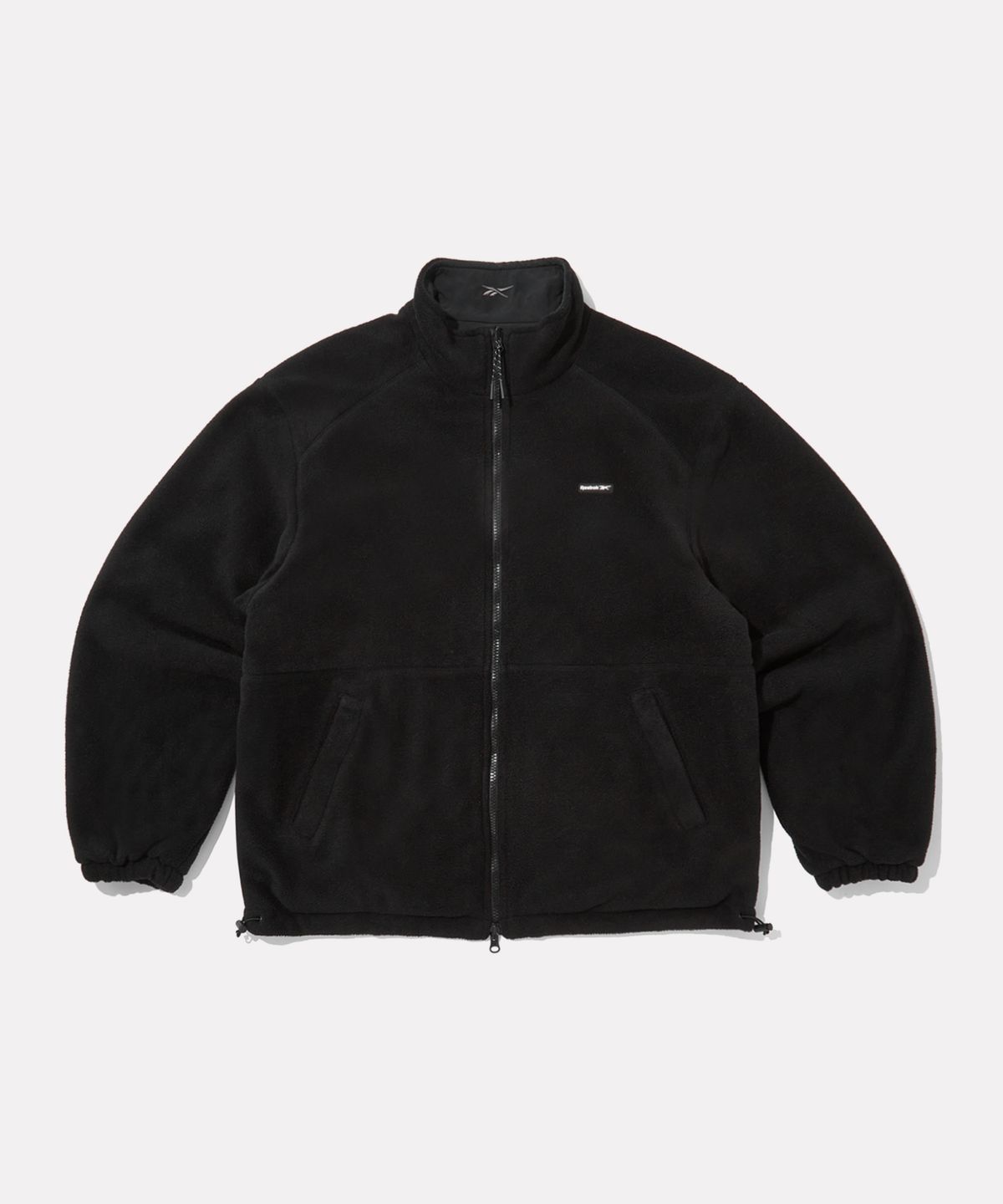 리복(REEBOK) 플리스 리버시블 자켓 - 블랙:블랙