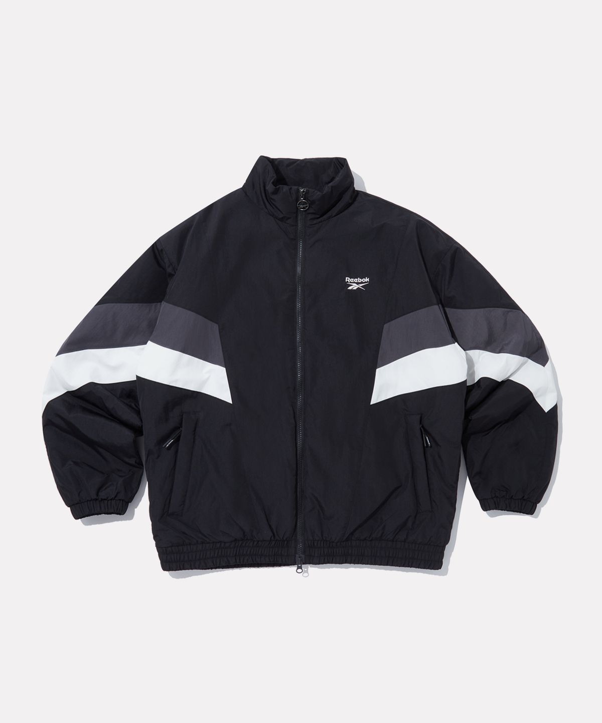 리복(REEBOK) DNA 트랙 패딩 자켓 - 블랙