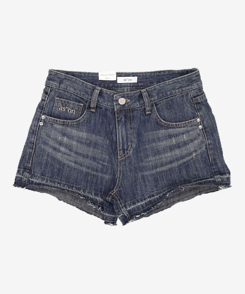 FOLD DENIM SHORT PANTS / BLUE M