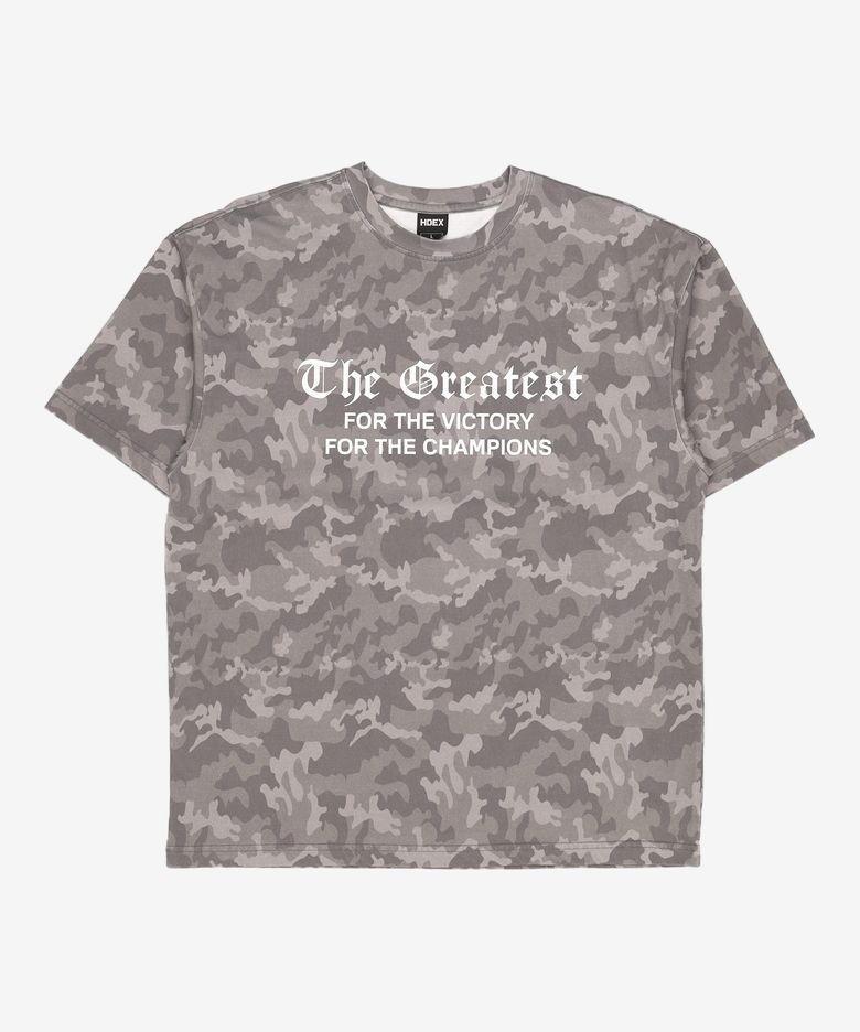 올드 카모 패턴 숏 슬리브 (Black Camo) L