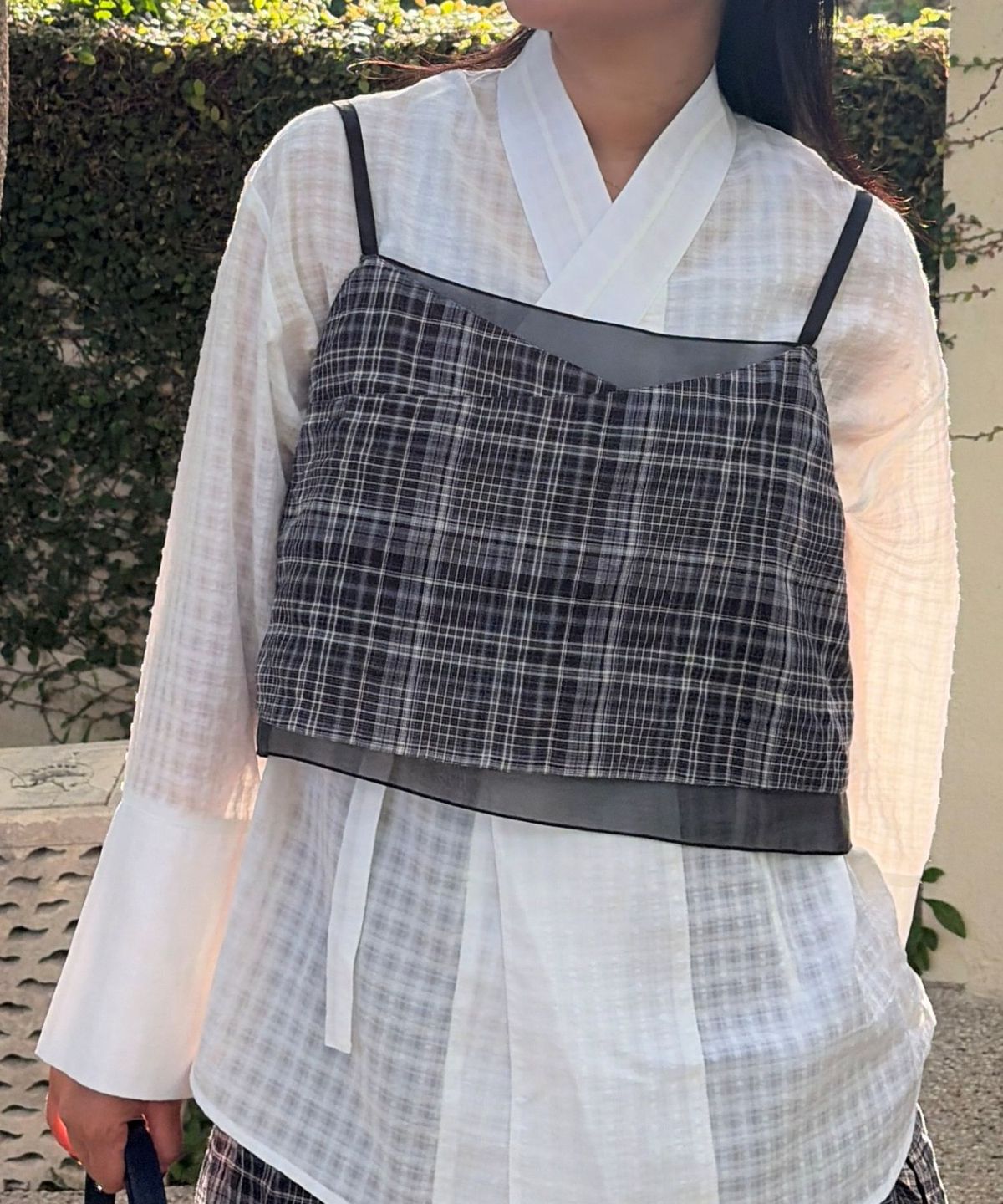 칠 하나 투 구육(71TO96) 여밈 뷔스티에 ,Yeomim Bustier (Check)