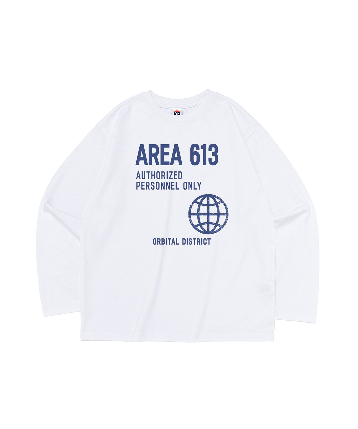 613서울(613SEOUL) 613 AREA 그래픽 긴팔티셔츠 (화이트)