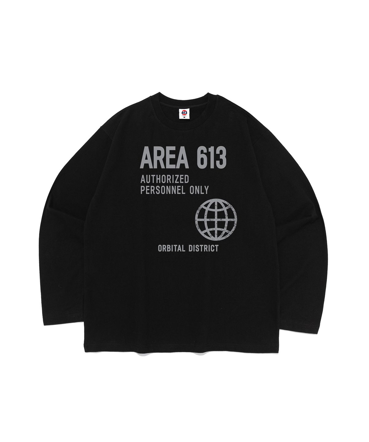 613서울(613SEOUL) 613 AREA 그래픽 긴팔티셔츠 (블랙)