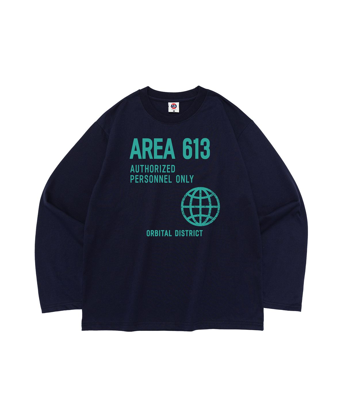 613서울(613SEOUL) 613 AREA 그래픽 긴팔티셔츠 (네이비)