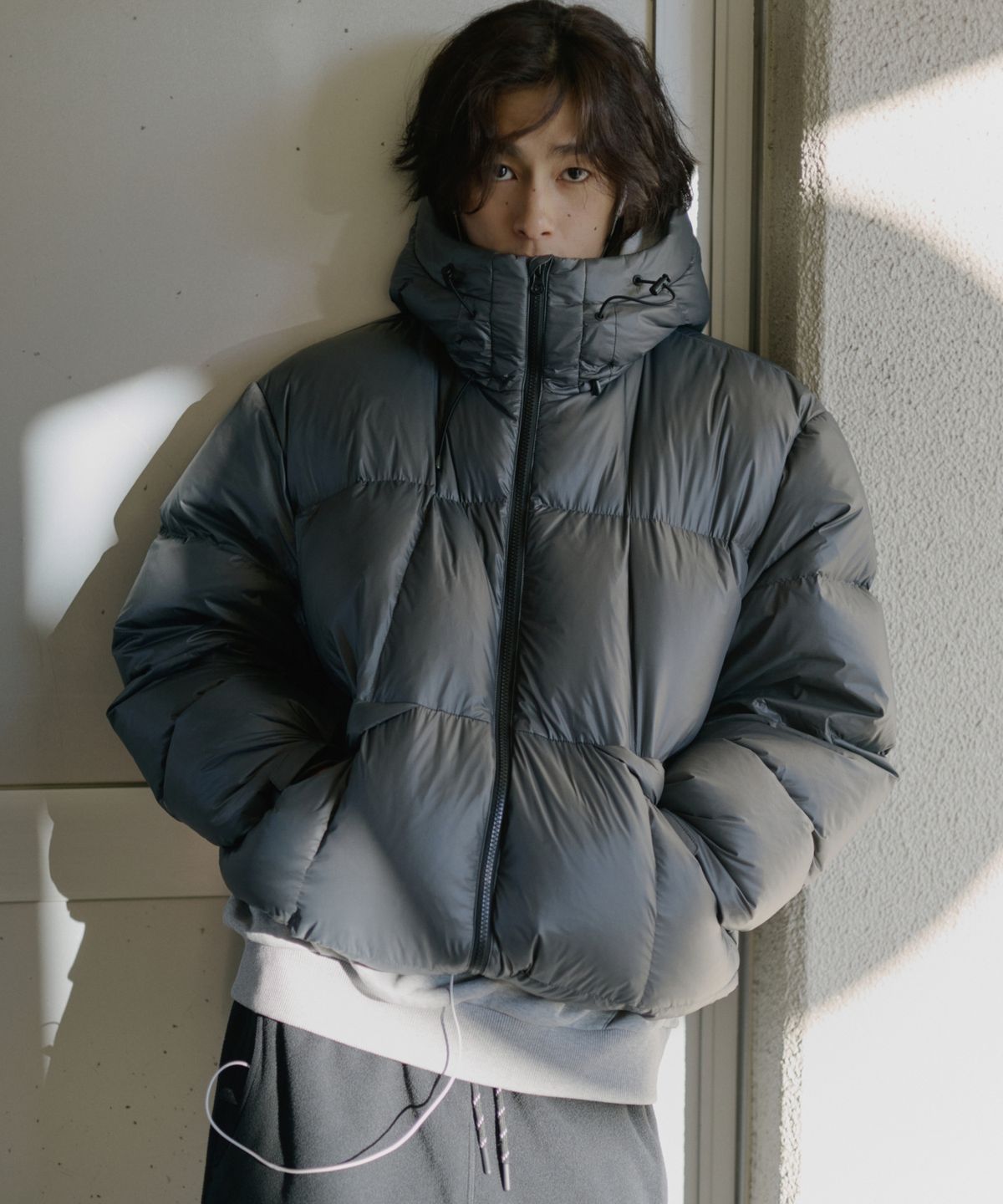 캉골(KANGOL) 칼라일 다운 자켓 9592 차콜