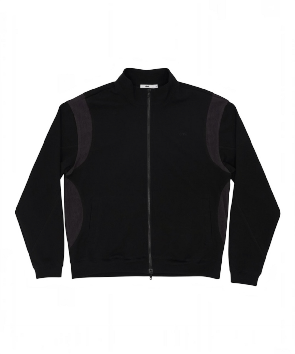 다시(DASI) Contrast drop zip-up (Black)