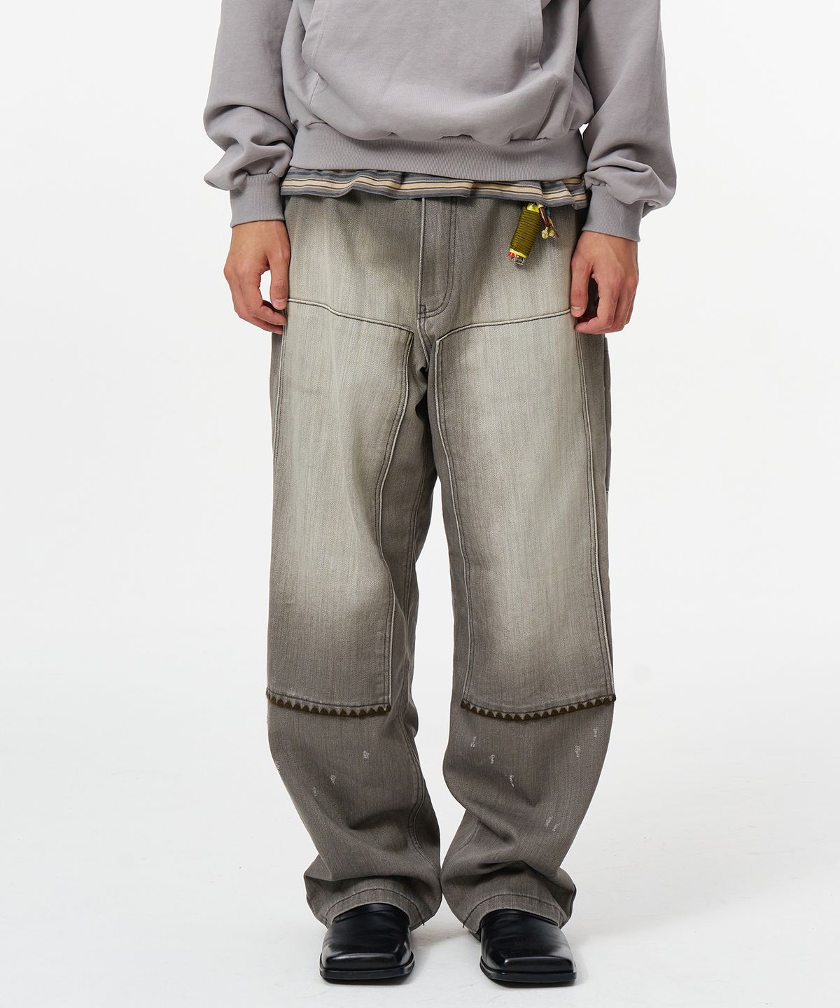 홍우성(HONGWOOSUNG) Homestead Denim Pants _Olive Gray