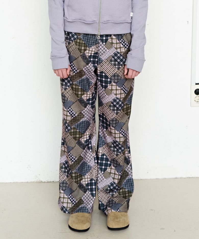 Patchwork Flare Pants, Multi