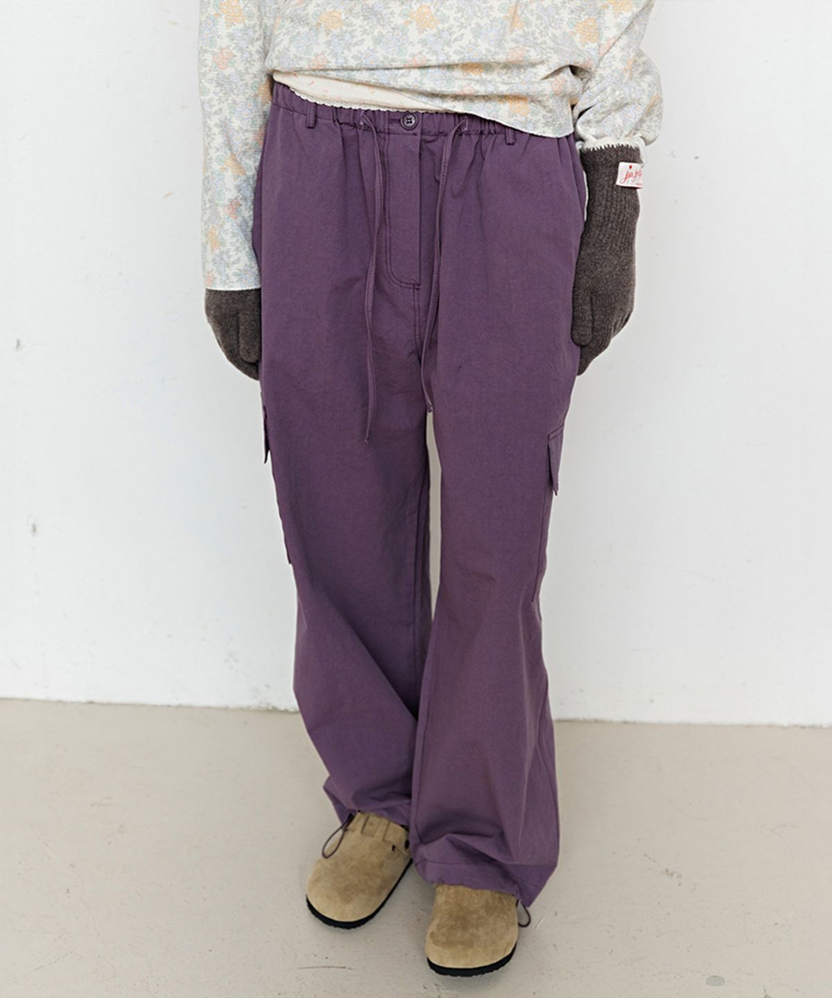 펀프롬펀(FUNFROMFUN) Saturday Cargo Pants, Grape Jam