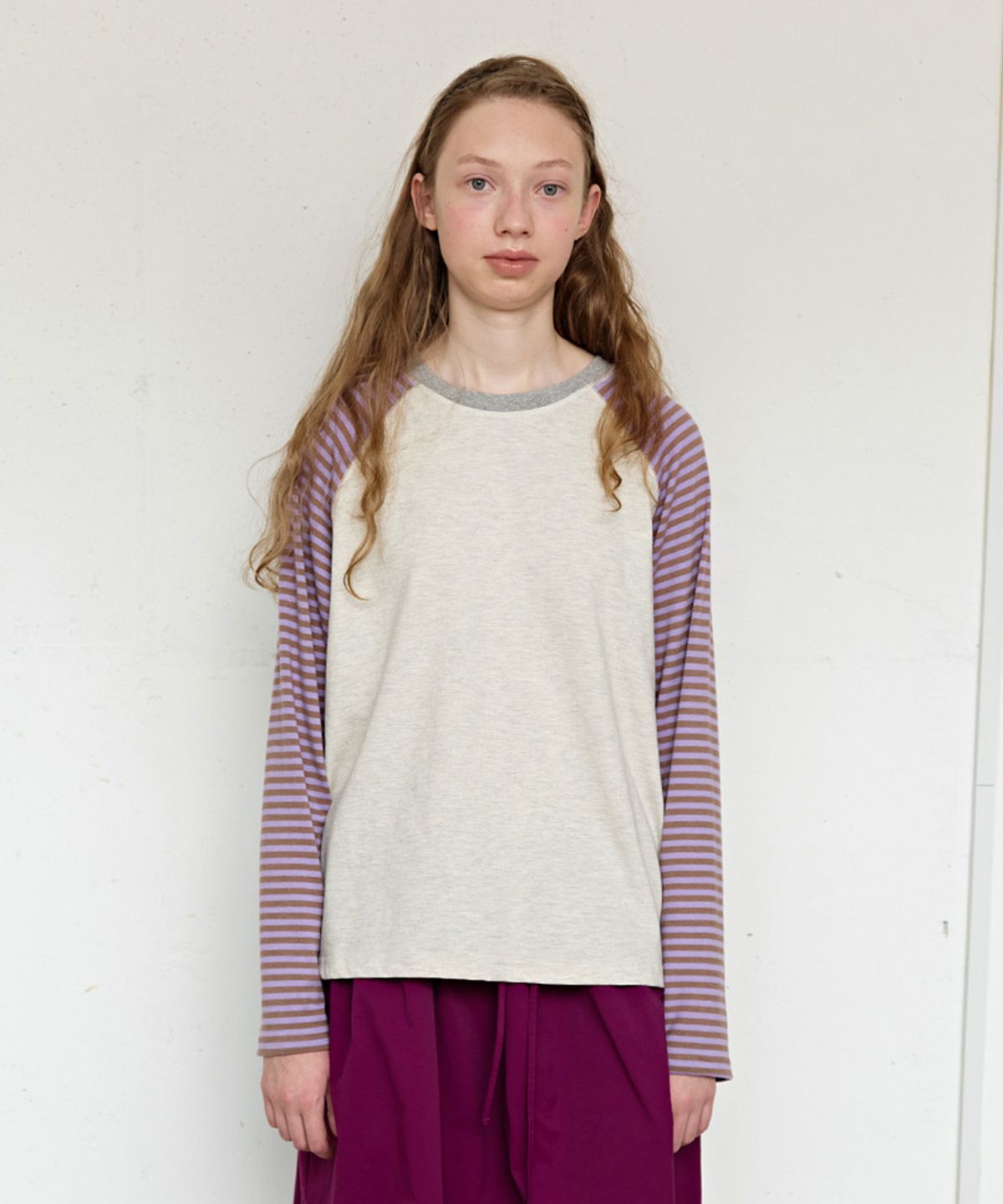 펀프롬펀(FUNFROMFUN) Everyday Raglan Tee, Oatmeal