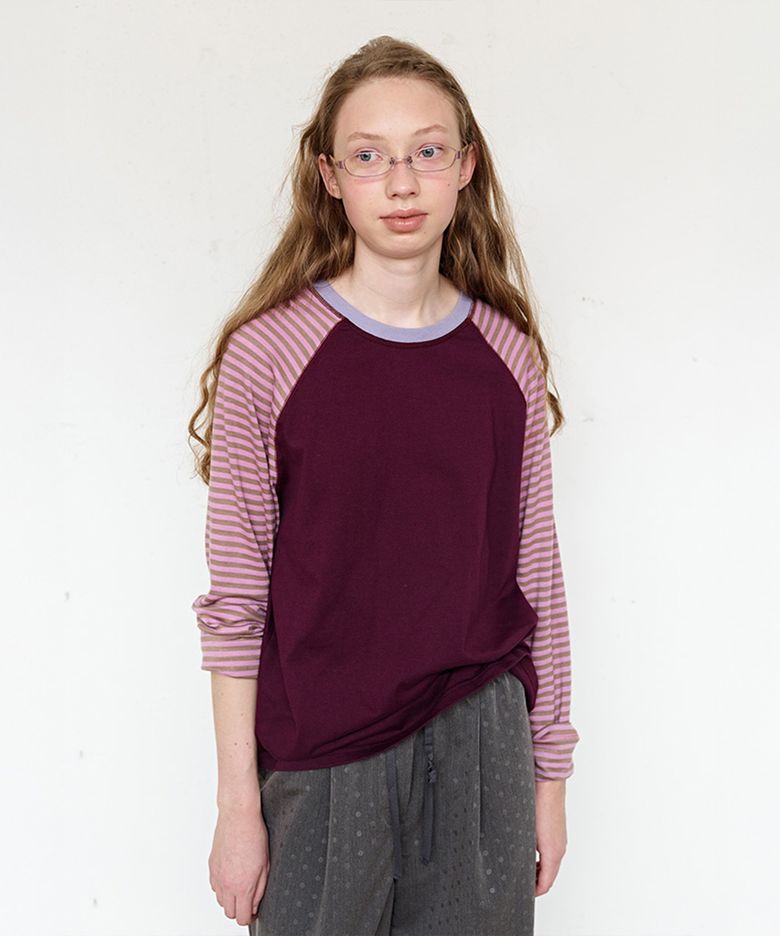 Everyday Raglan Tee, Aubergine