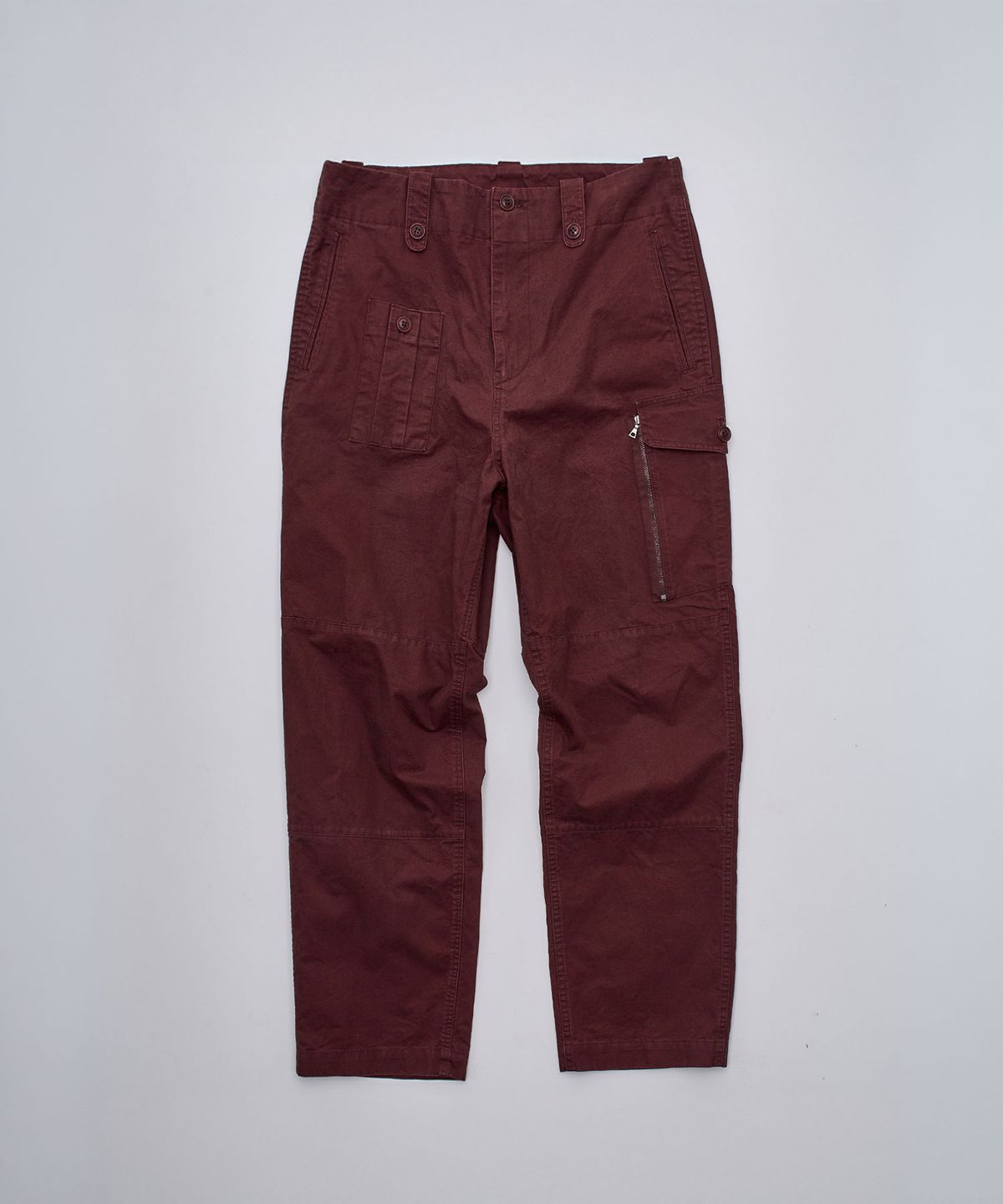 서피스에디션(SURFACE EDITION) WASHED COMBAT TROUSERS RED