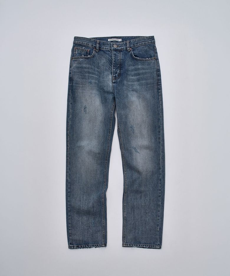 STAIN STRAIGHT DENIN PANTS INDIGO