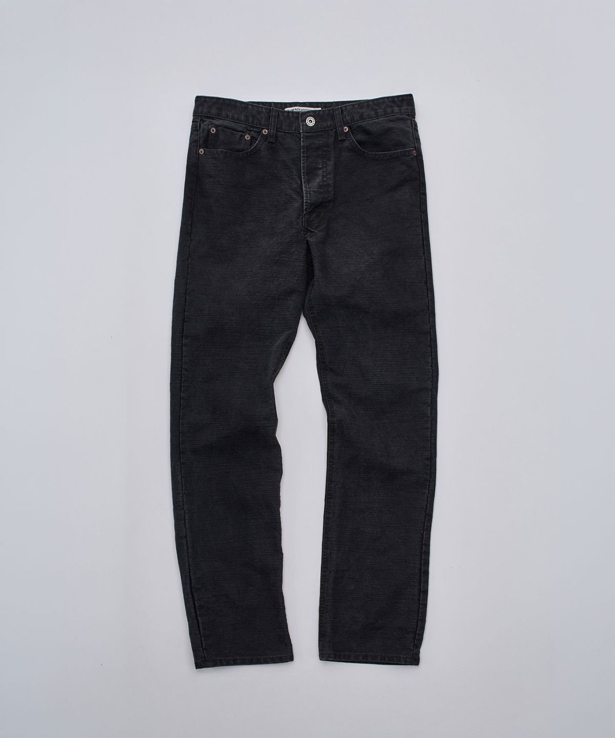 서피스에디션(SURFACE EDITION) HARD SLUB STRAIGHT PANTS CHARCOAL