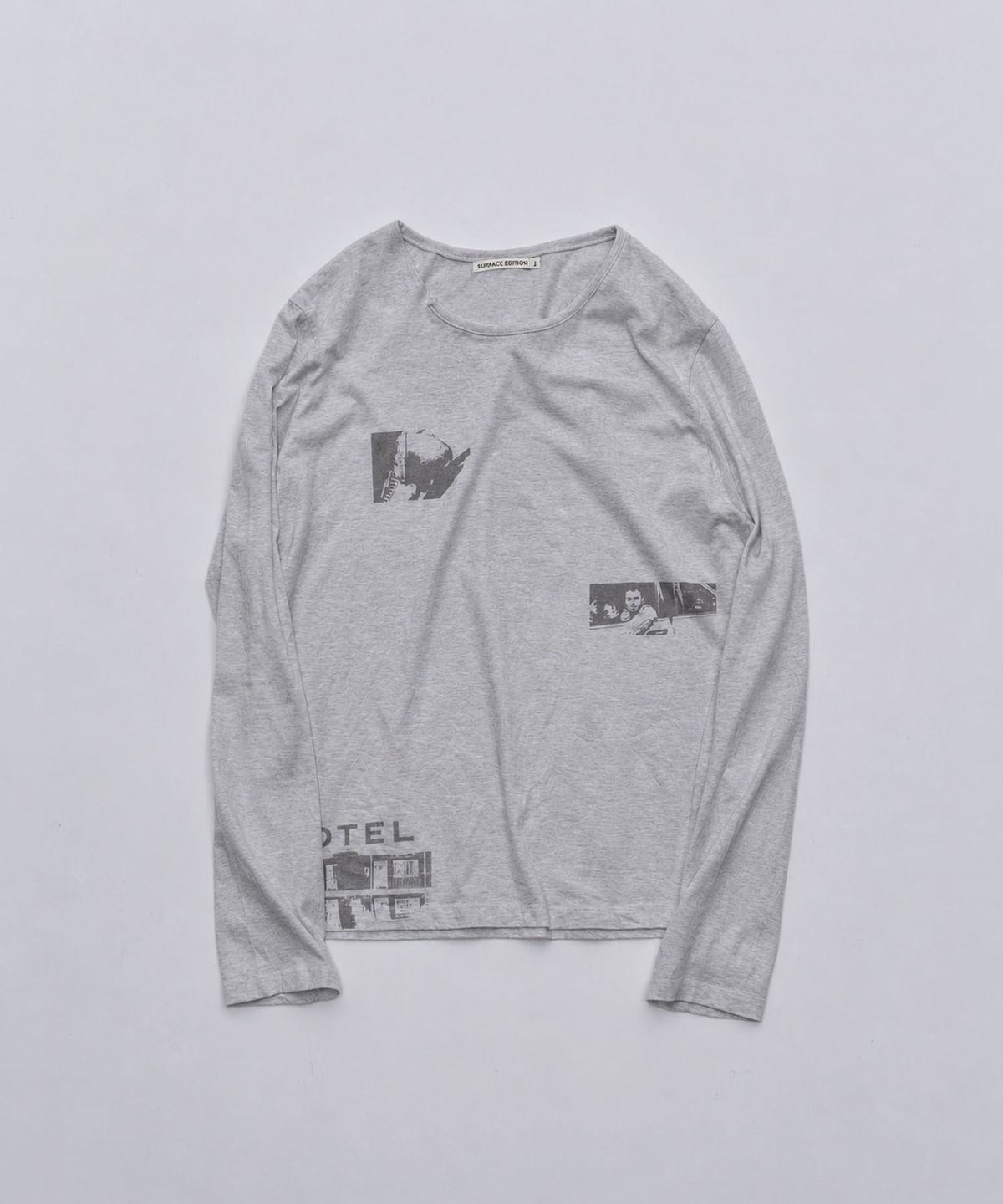 서피스에디션(SURFACE EDITION) DISCONNECT LONG SLEEVE T-SHIRT GRAY