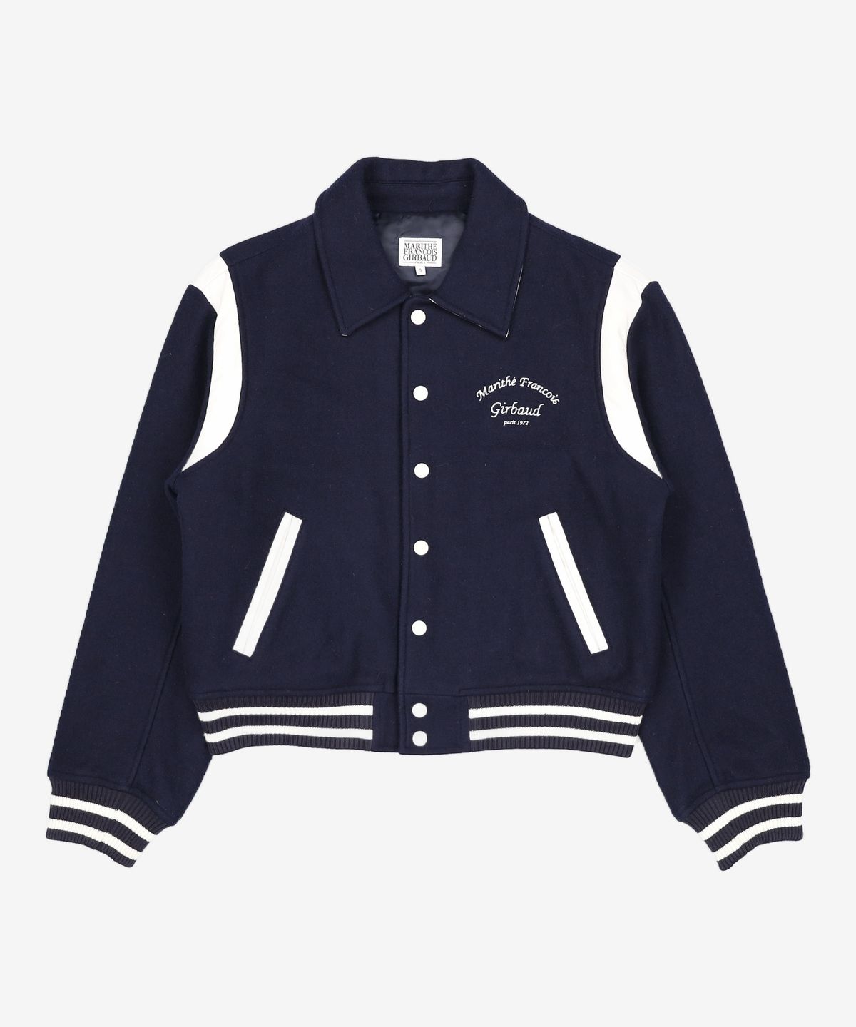 마리떼 프랑소와 저버(MARITHÉ + FRANҪOIS GIRBAUD) WOOL BLENDED VARSITY JACKET S