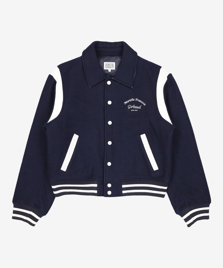 WOOL BLENDED VARSITY JACKET S