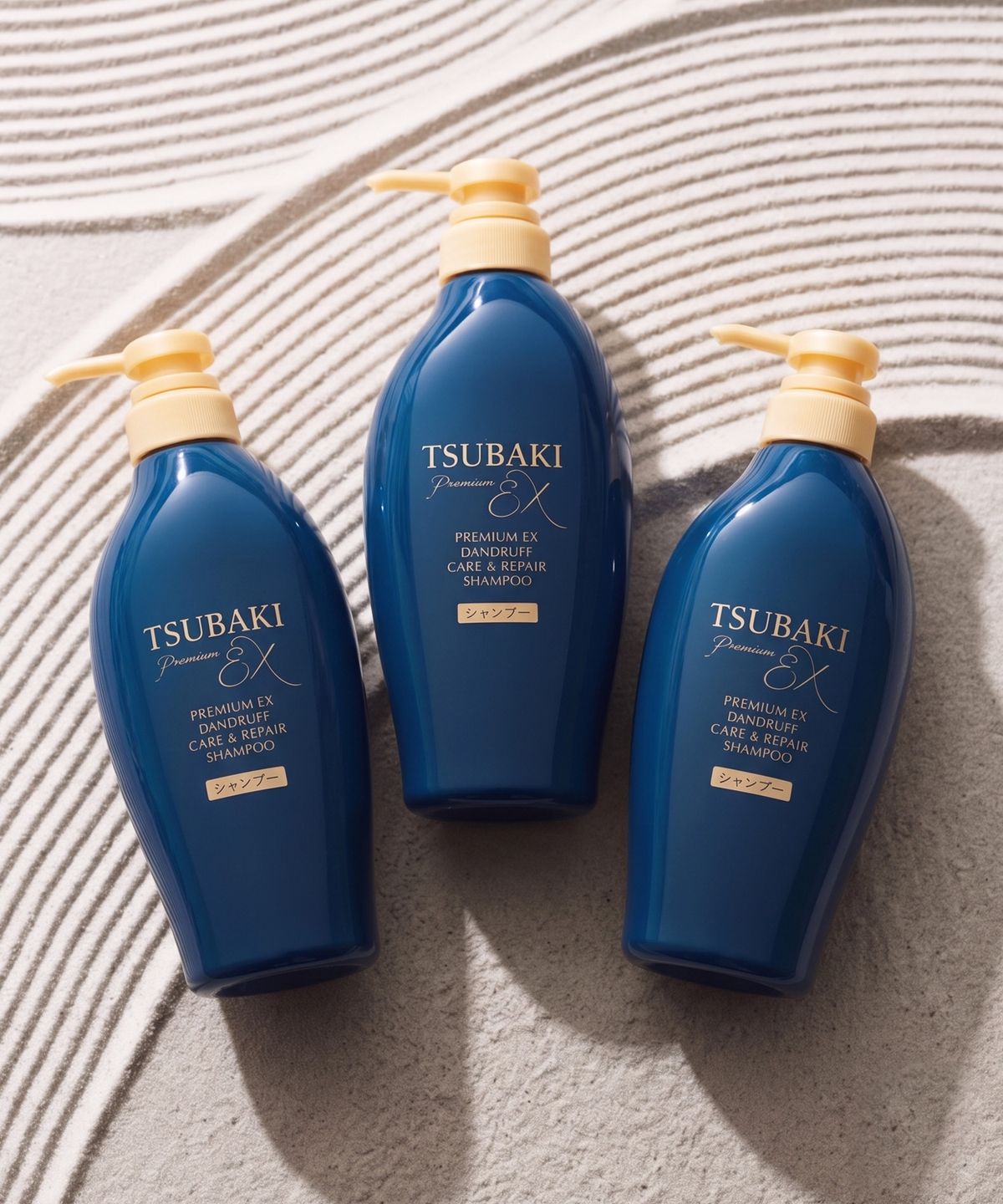 츠바키(TSUBAKI) 프리미엄 EX 댄드러프 케어 & 리페어 샴푸 450ml 3개