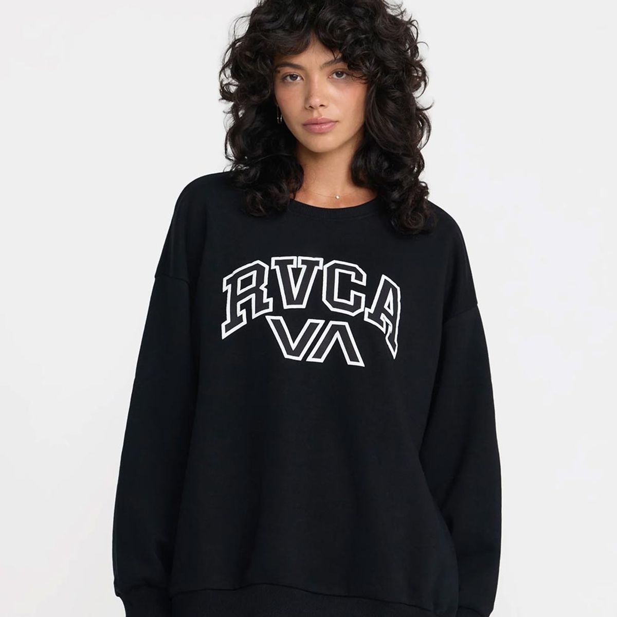 루카(RVCA) 여성 SQUAD OVERSIZED 맨투맨 (VG31LT105RVB)