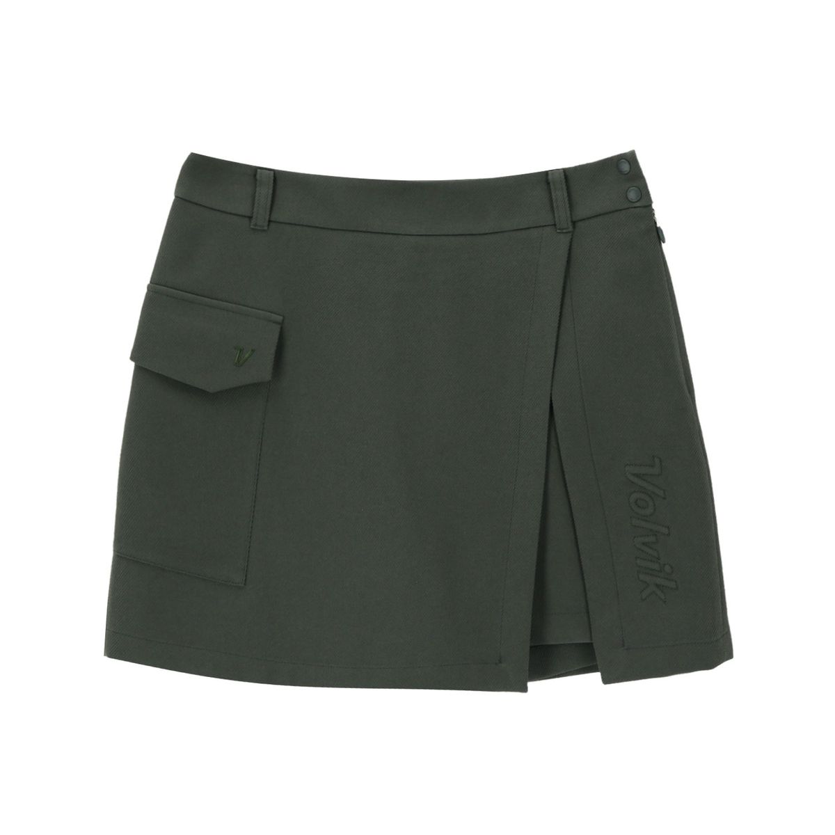 볼빅 골프웨어(VOLVIK GOLFWEAR) 여성 골프 카고 스코츠 4부 팬츠 VLHPP901_KH