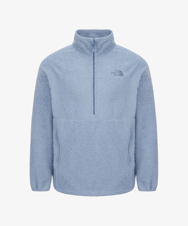 NA4FS51C 남성 포트 플리스 아노락 GRAYISH BLUE
