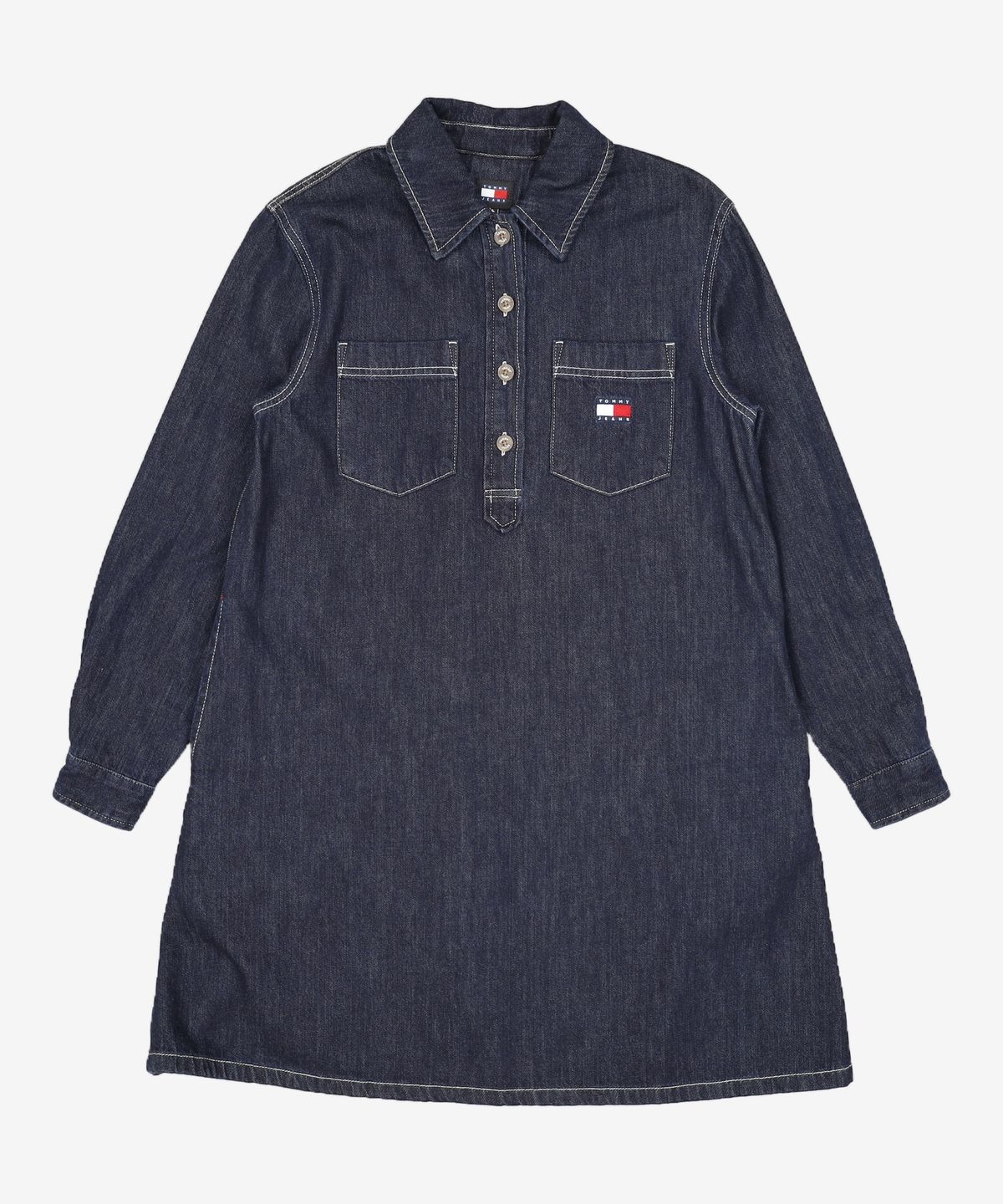 타미진스(TOMMY JEANS) 롱 슬리브 데님 드레스 S