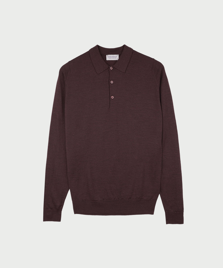 BELPER Extra Fine Merino Wool Standard Fit Polo Knit Heritage-2, 9 Colors