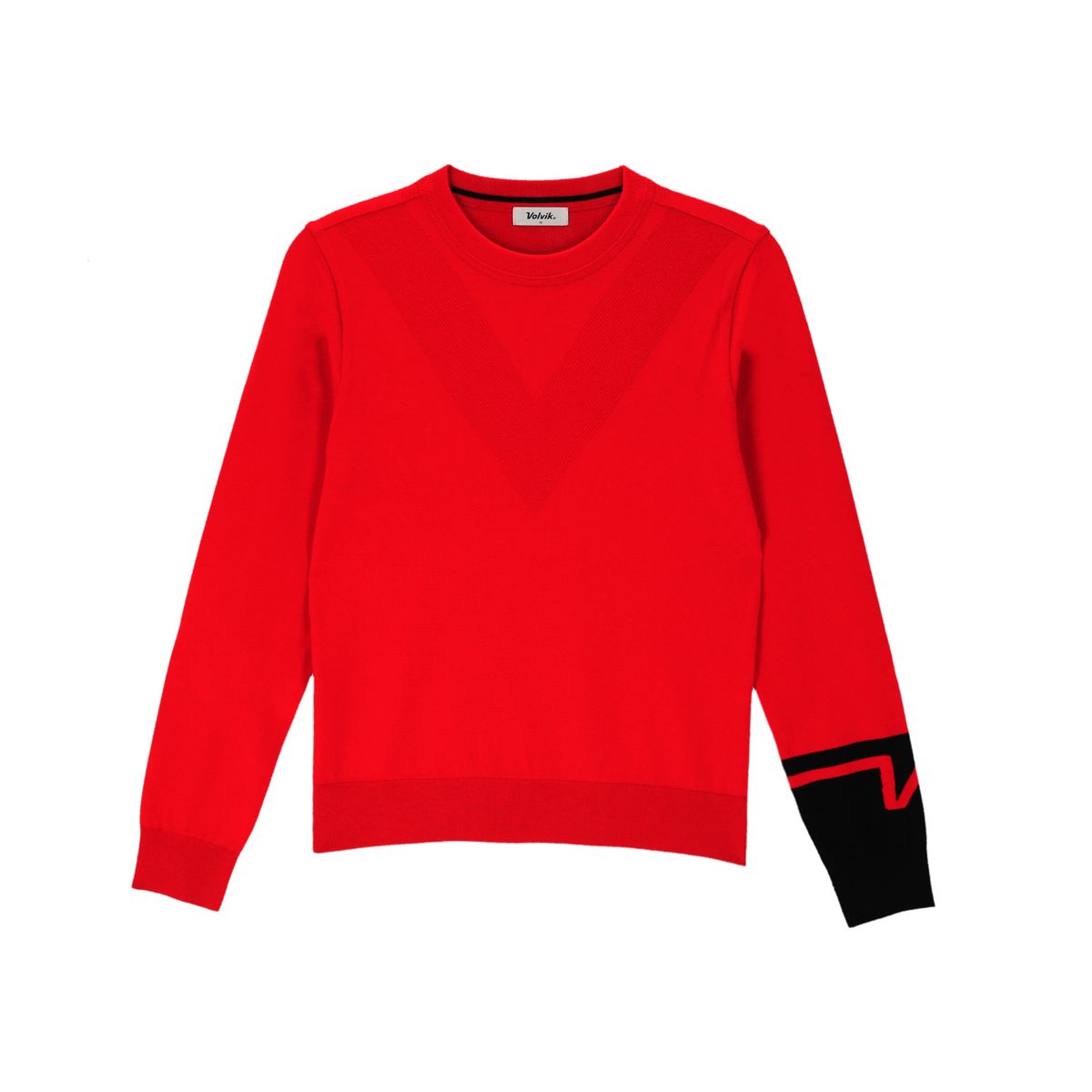 볼빅 골프웨어(VOLVIK GOLFWEAR) 여성 탑벨류 골프 골지 소매 포인트 라운드 VLKTP991_RE