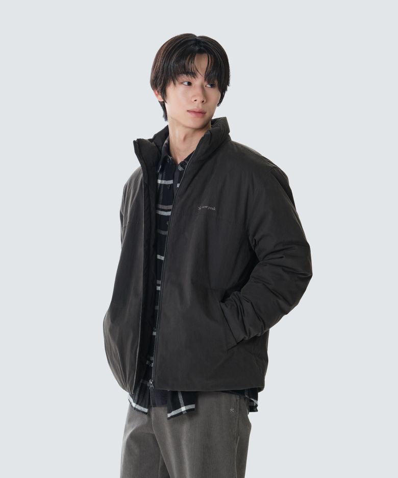 클랜드 스탠드넥 미들 다운 자켓 (S26WMDDJ92) Charcoal