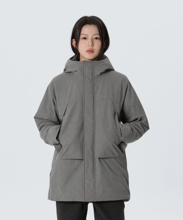 클랜드 워싱 중기장 씬클라우드 자켓 (S26WUDPJ94) Dark Khaki