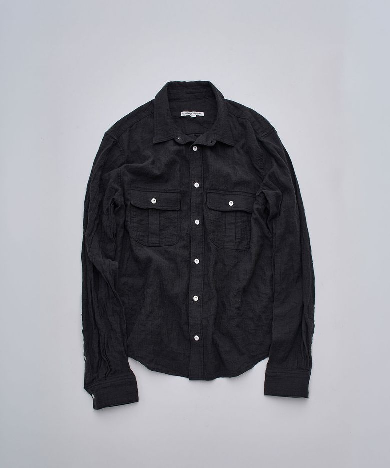 BRUSHED WORK SHIRTS BLACK