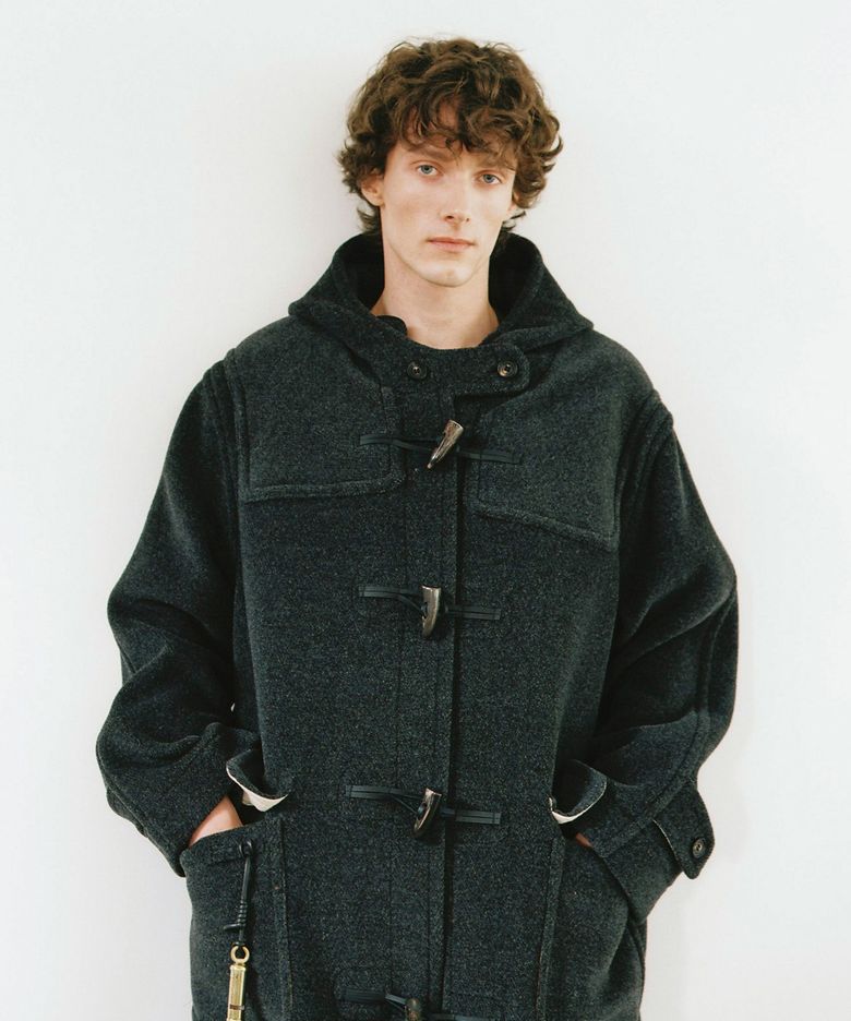ORIGINAL HERRINGBONE DUFFLE COAT- CHARCOAL
