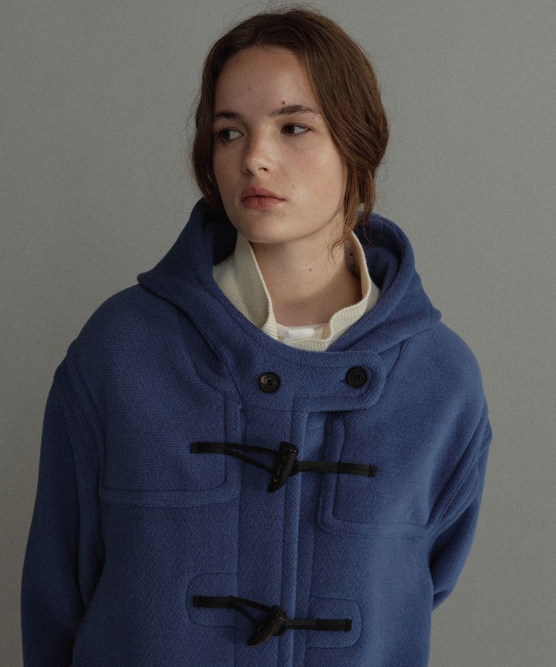 ORIGINAL HERRINGBONE DUFFLE COAT- ROYAL BLUE