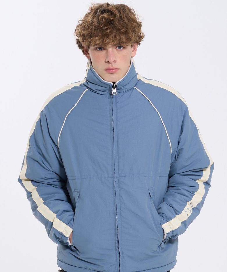 REVERSIBLE FLEECE TRACK JACKET 72 (BLUE)