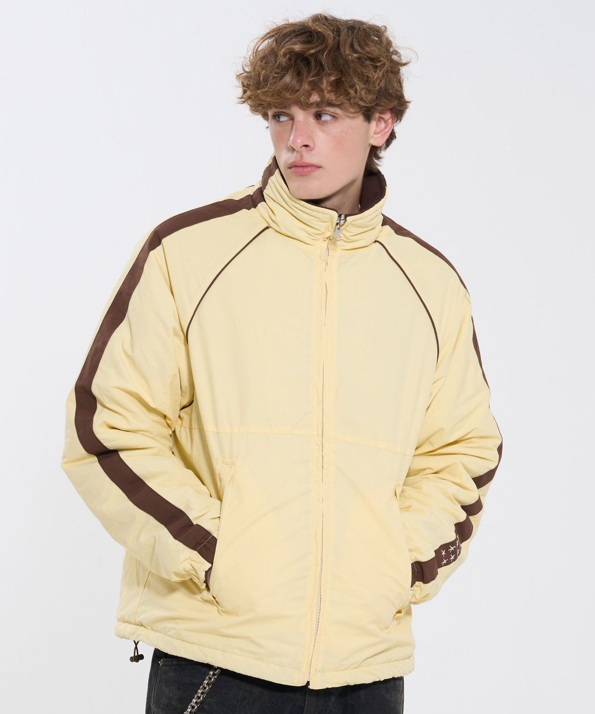 필프(PEALP) REVERSIBLE FLEECE TRACK JACKET 72 (YELLOW)